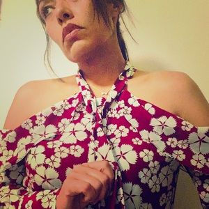 Paloma Tie-Neck Blouse In Floral Print by ALEXIS